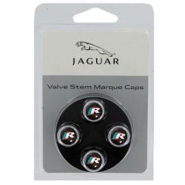 Jaguar F-Type 2013+ - 'R' Alloy Wheel Valve Dust Caps (set of 4)