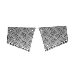 Land Rover Defender 90 - Mammouth Rear Corners Chequer Plate Kit (silver)