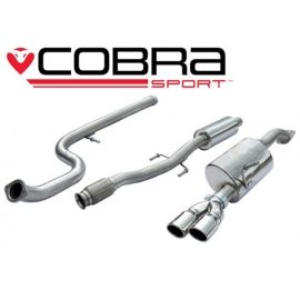 Cobra Sport Cat Back Exhaust for Citroen DS3 1.6 THP 155 Resonated (CT16)
