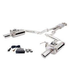 XForce Cat-Back Exhaust 76mm for Ford Mustang GT 2015+ with Varex Mufflers (ES-FM15-02-VMK-CBS)