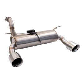 X Force 2.5 Axle-Back System with Varex Muffler, 304 Stainless Steel for Jeep Wrangler 2018+ JL ERB 3.6/V6 (ESJW18VKCS)