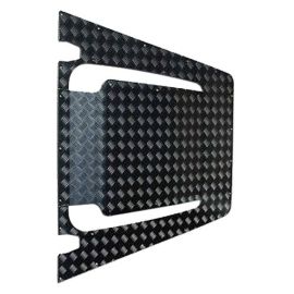 Land Rover Defender (Puma) - Mammouth Bonnet Centre Chequer Plate Kit (black)