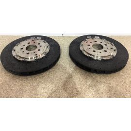 Ferrari 458 & California T Rear Brake Discs Rotors Ceramic