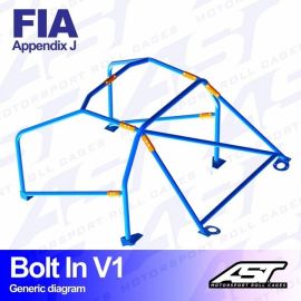 AST Motorsport FIA Approved Roll Cage Bolt In V1 for BMW E30 318is / 323i / 325i / M3 RWD 2-door Coupe (23637)