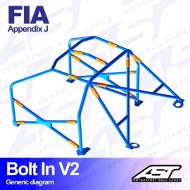 AST Motorsport FIA Approved Roll Cage Bolt In V2 for BMW E36 325i / M3 RWD 2-door Coupe (23743)