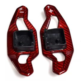 Audi Urus Style Red Carbon Fiber Paddle Shifters