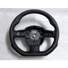 AUDI A3 8P Q5 STEERING WHEEL CUSTOM FLAT BOTTOM LEATHER 3-SPOKE 8P0419091