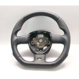 AUDI A3 8P Q5 STEERING WHEEL CUSTOM FLAT BOTTOM LEATHER 3-SPOKE 8P0419091 BJ