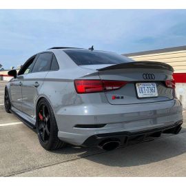 2014-2020 Audi Carbon Fiber High Kick Spoiler A3/S3/RS3