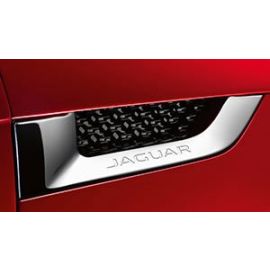 Jaguar F-Type 2013+ - Chrome Side Power Vents Kit