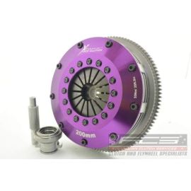 Xtreme Performance 200mm Sprung Ceramic Twin Plate Clutch Kit Incl Flywheel for Nissan Silvia S13 / S14 SR20DET (KNI20521-2B)