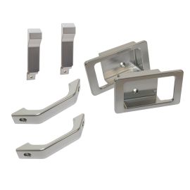 Land Rover Defender - Croytec Billet Aluminium Interior Door Set [silver]