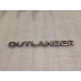 3D REAR BADGE EMBLEM CHROME FOR MITSUBISHI OUTLANDER ADHESIVE 165mm