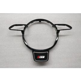 AUDI S-LINE Steering wheel trim insert Gloss Black