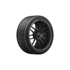 AMG forged wheel in cross-spoke design, 48.3 cm (19-inch), high-sheen rim flange, C-Class, 265/35 R19/, matt black, SALEA20540118007X71