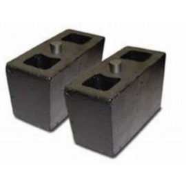 Fabtech 00-05 Ford Excursion 4WD Rear Leaf Spring Block Kit - 2in