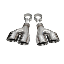 Corsa Прокачка для Jeep Grand Cherokee Trackhawk 2018-2021, 2.5in вход, 4in выход, полированный комплект сопел от CORSA Performance