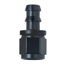 Fragola -10AN Push-Lite End Straight - Black