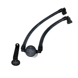 J&L 05-10 Dodge Charger 6.1L Hemi Passenger Side Oil Separator 3.0 - Black Anodized