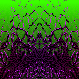 Vinyl Car Wrap Film - Shattered Illusions (Green)