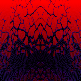 Vinyl Car Wrap Film - Shattered Illusions (Red)