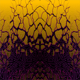 Vinyl Car Wrap Film - Shattered Illusions (Orange)