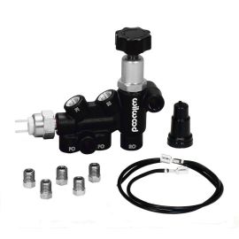 Wilwood Proportioning Valve - Knob Adjust 3/8-24 IF Combo w/ switch