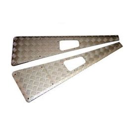 Land Rover Defender (pre-2007) - Mammouth Wing Top Chequer Plate Kit (silver) [no aerial]