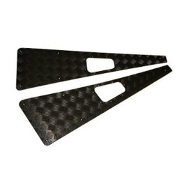 Land Rover Defender (pre-2007) - Mammouth Wing Top Chequer Plate Kit (black) [no aerial]