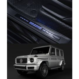 W463A W464 G500 G63 AMG G400 G Wagon G class Mercedes-Benz 2018+ Brabus CARBON FIBER Entrance mouldings LED Illuminated Door Sills Interior Trims