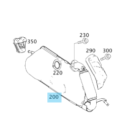 A1324900015 Smart fortwo for two 451 1.0 Auspuff Endschalldämpfer NEU