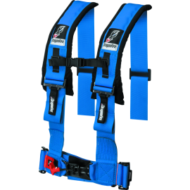 DragonFire Racing Harness- H-Style- 4-Point- 3in Buckle- Blue