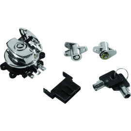 Bikers Choice 99-13 Road King With Hard Bags Chrome Saddlebag Lock Kit