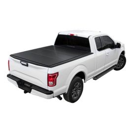 Access LOMAX Tri-Fold Cover 2022 Toyota Tundra 5Ft./6in. Bed w/ deck rail - Matte Black