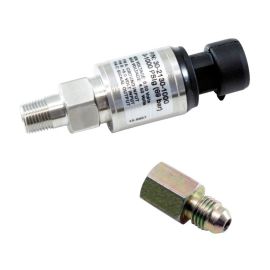 AEM 1000 PSIg Stainless Sensor Kit - 1/8in NPT Male Thread to -4 Adapter