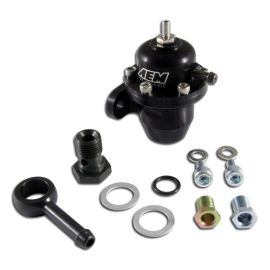AEM 86-93 Acura / 95-98 TL / 88-91 Civic/CRX / 92-01 Prelude Black Adjustable Fuel Pressure Regulato
