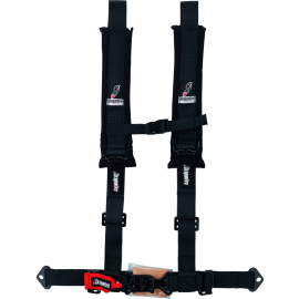 DragonFire Racing Harness- H-Style- 4-Point- 2in Youth- Black