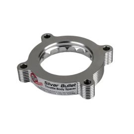 aFe 11-14 Ford Mustang/ 11-14 Ford F-150 V6 3.7L Silver Bullet Throttle Body Spacer - Silver