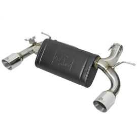 aFe MACHForce XP Выхлопная система для BMW 340i/iX 440i/iX (16-17) L6-3.0L, Двойные 4" Полированные Наконечники, Нержавеющая сталь, Легкая Установка.