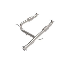 aFe Toyota Tacoma 05-15 V6-4.0L Twisted Steel Y-Pipe w/ Cat