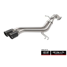 aFe Takeda 2-1/2" нержавеющая сталь выхлопная система Hyundai Veloster Turbo 1.6T с карбоновыми насадками