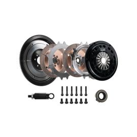 DKM Clutch 06-09 BMW 135i 215mm Ceramic Twin Disc MRX Clutch Kit w/Flywheel (850 ft/lbs Torque)