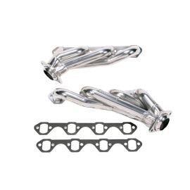 1979-1993 Mustang 5.0 Shorty Unequal Length Exhaust Headers - 1-5/8 Silver Ceramic