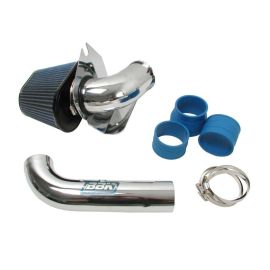 1986-1993 Mustang 5.0 Cold Air Intake Kit - Fenderwell Style - Chrome Finish