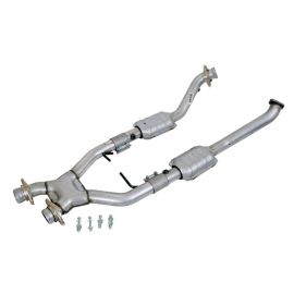 1996-1998 Mustang 4.6 Cobra High Flow X Pipe With Catalytic Converters - 2-1/2