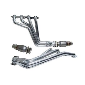 BBK Performance Full-Length Headers with High-Flow Cats - Polished Ceramic