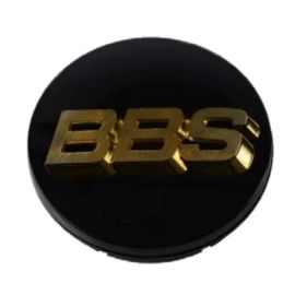 BBS Center Cap 56mm Black/Gold (56.24.012)