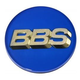 BBS Center Cap 70.6mm Blue/Gold (4-Tab)