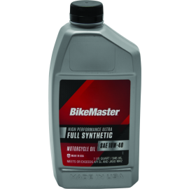 BikeMaster 10W40 Full Synthetic Oil - Quart