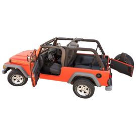 BedRug 03-06 Jeep LJ Unlimited Rear 4pc BedTred Cargo Kit (Incl Tailgate & Tub Liner)